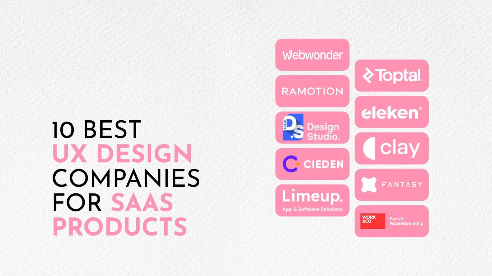 10 Best UX Design Companies for SaaS Products